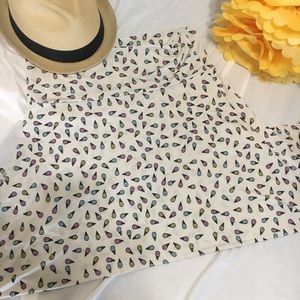 LuLaRoe Azure Ice Cream Print Skirt